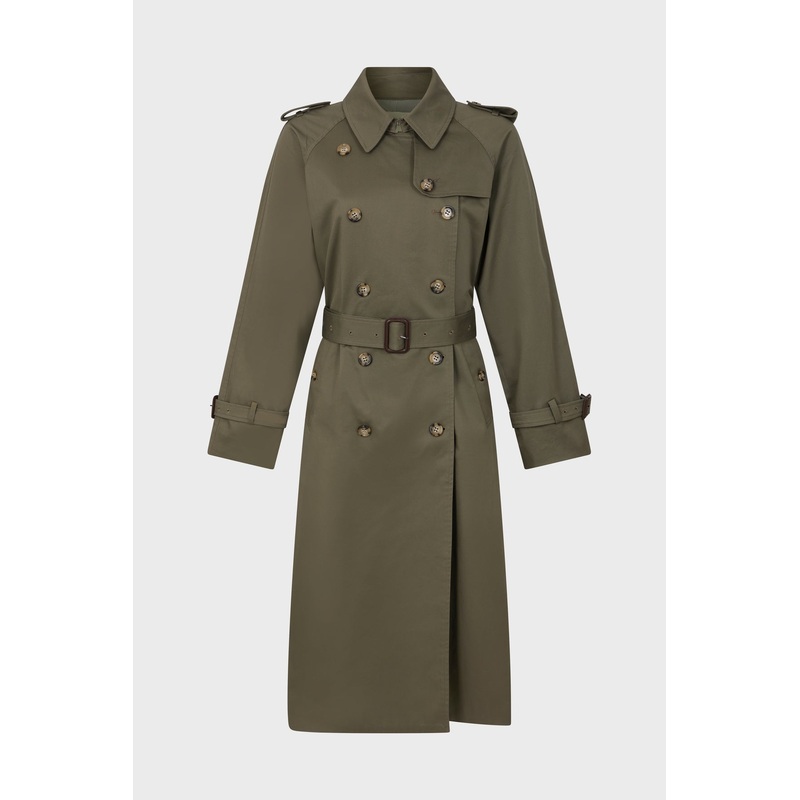 Trench Coat Serge Dae02a301 Khaki-Green