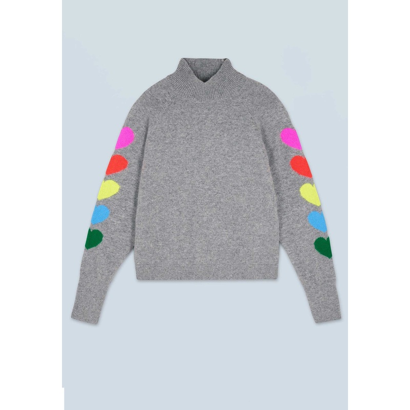 Turtleneck Knitted 2401wpm01306 Gris-Chine-Fonce-F