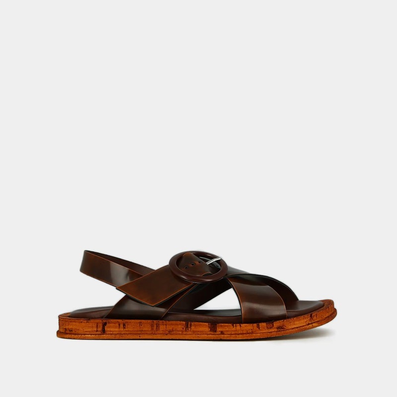 587- Eulalie Cuir Glace Cognac