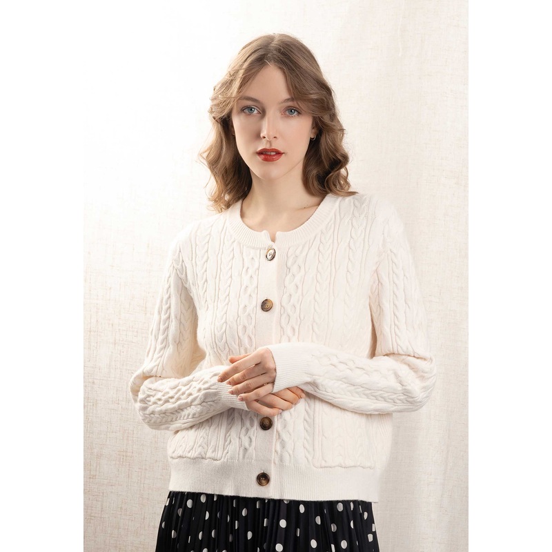 Cardigan 97537 Sonia Ecru