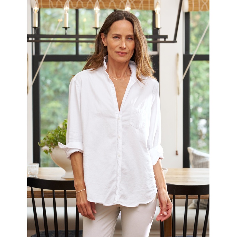 Denim Shirt E Eileen Famous De White-Tattered-Wash