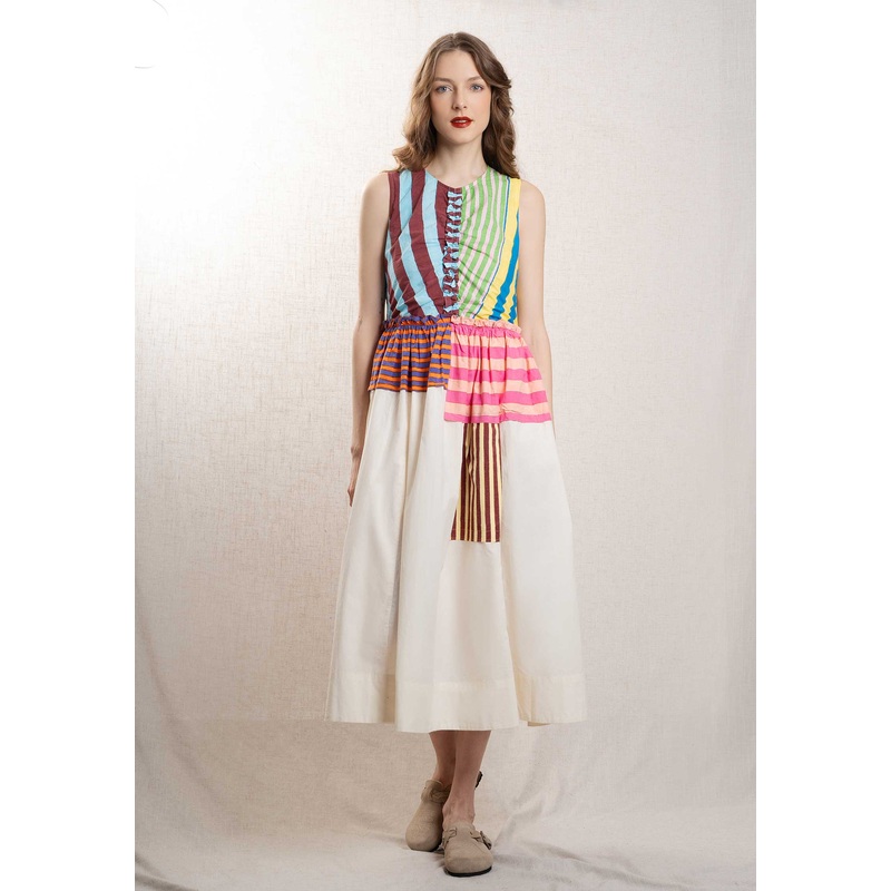 Dress Sleeveless Gathered Dress Ilana Craie