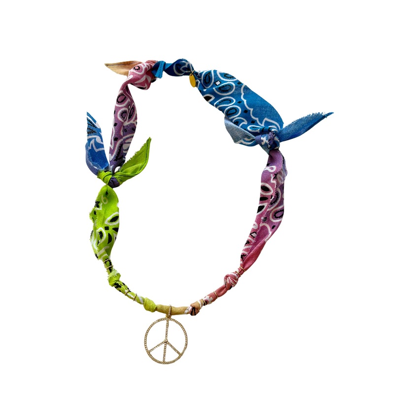 Necklace Good Anis Ro Good Anis Bleu Peace