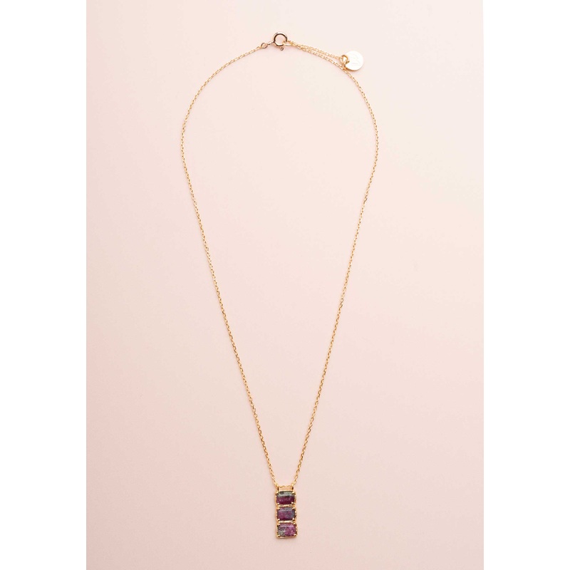 Necklace Rc731 Ruby-Zoisite