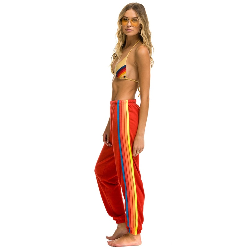 Pants 5 Stripe Sweat Wsprs5 Red-Neon-Rainbow
