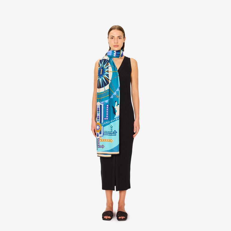 Scarf Et211ro04 Blue