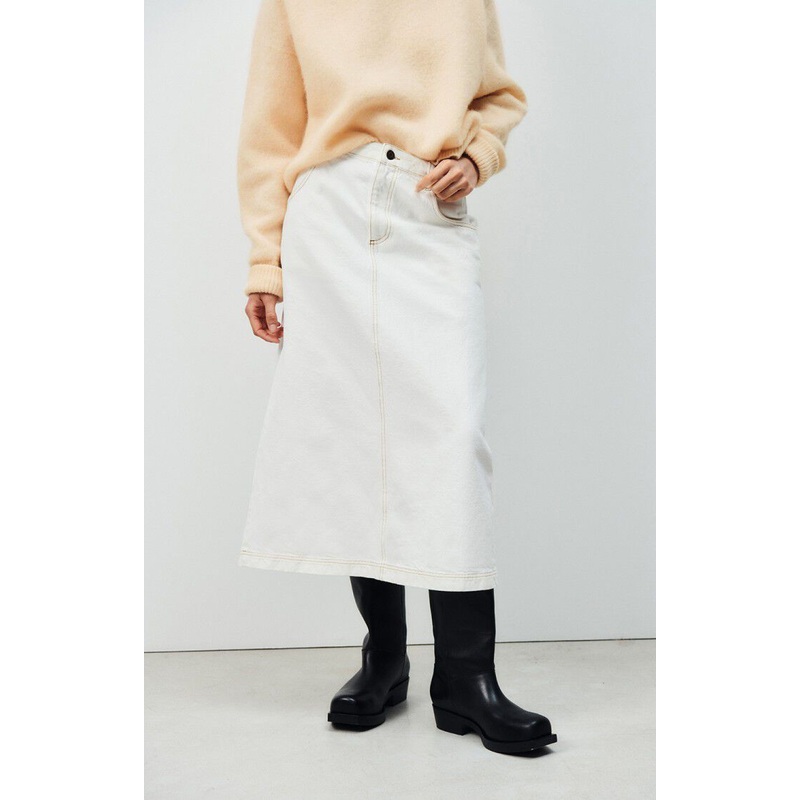 Denim Skirt Joz13a Off-White