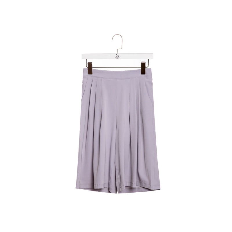 Elastic Flare Quarter Pants