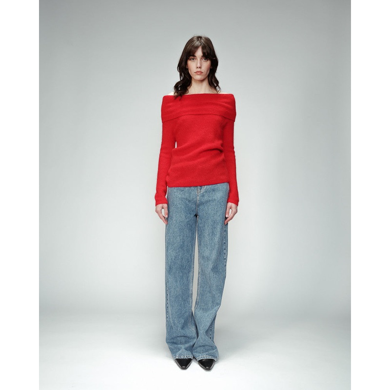 Pullover Oranger Rouge