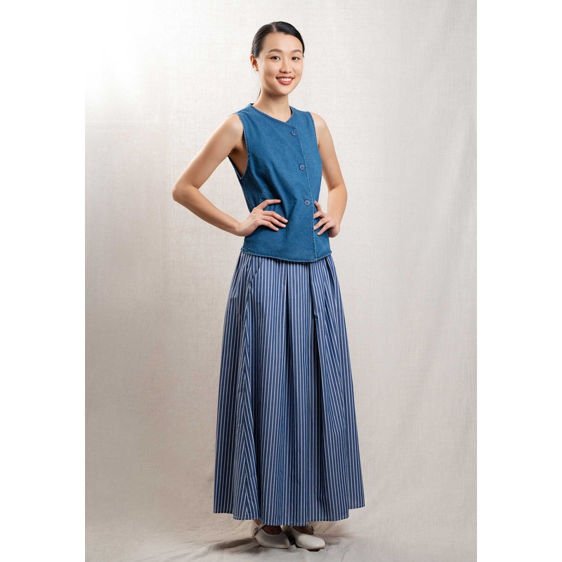 Skirt 19323 White-Blue