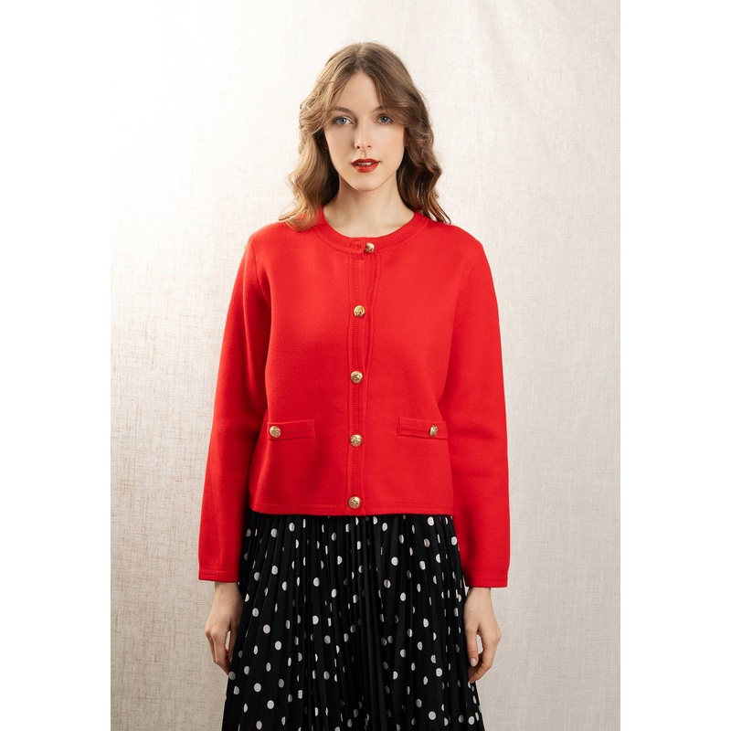 Cardigan Yp1543 Rouge