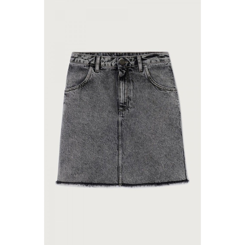 Denim Skirt Yop13e Grey-Salt-An