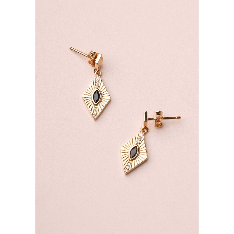 Earring 23ptper19 Liz Boucles Black