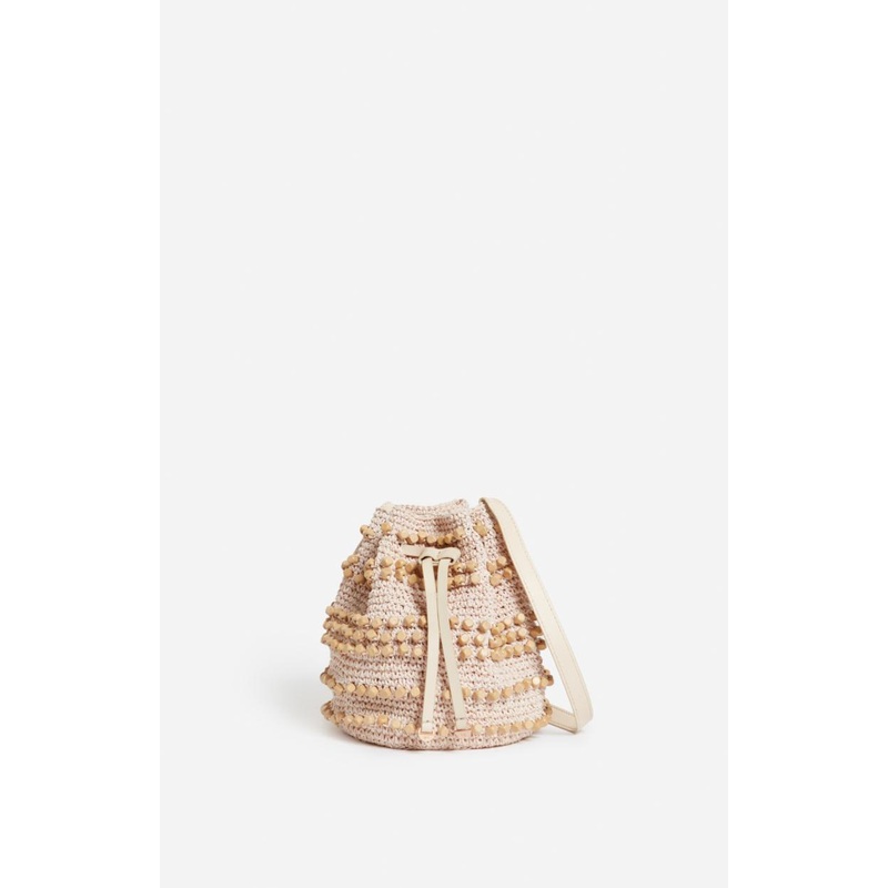 Raffia Sac Bourse 5eve34-v40769 Ecru