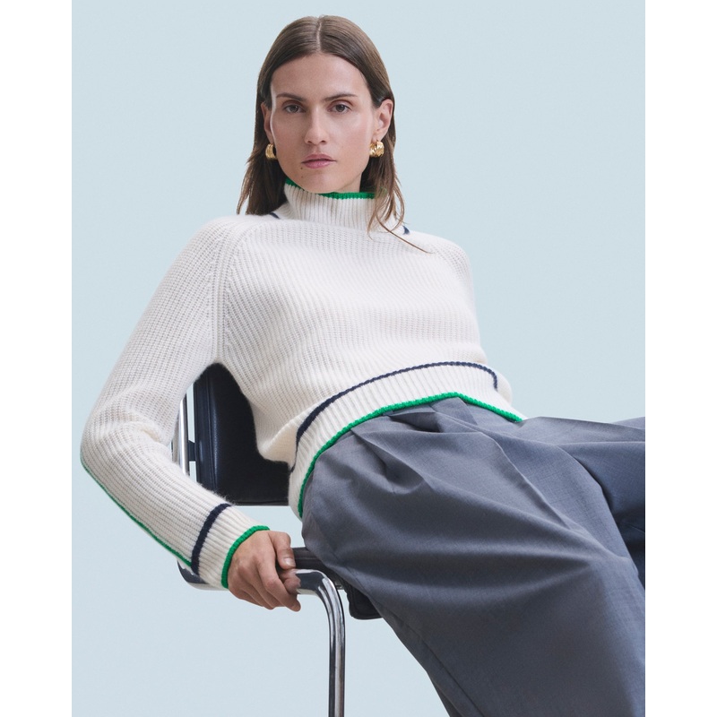 Turtleneck Knitted 2401wpm00735 Ecru