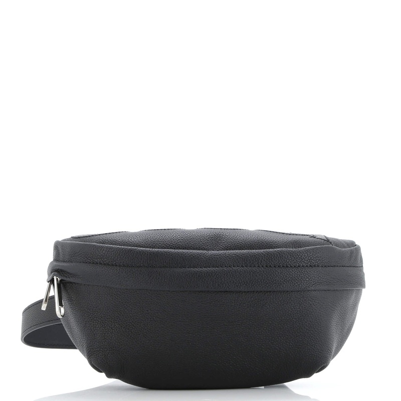 Belt Bag Leather with GG Coated Canvas Medium