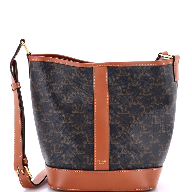 Bucket Bag Triomphe Coated Canvas Small
