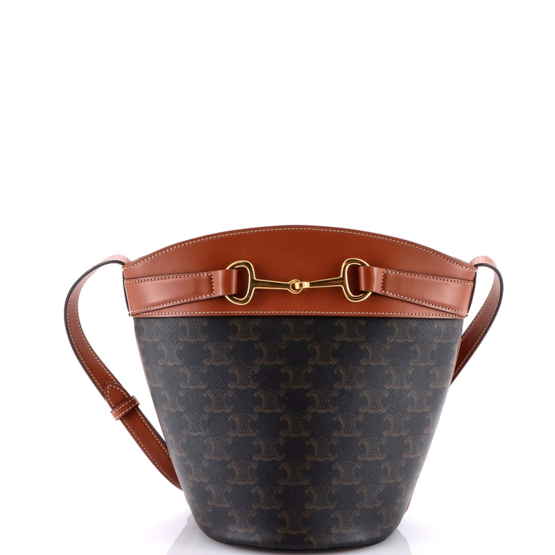 Crecy Bucket Bag Triomphe Coated Canvas