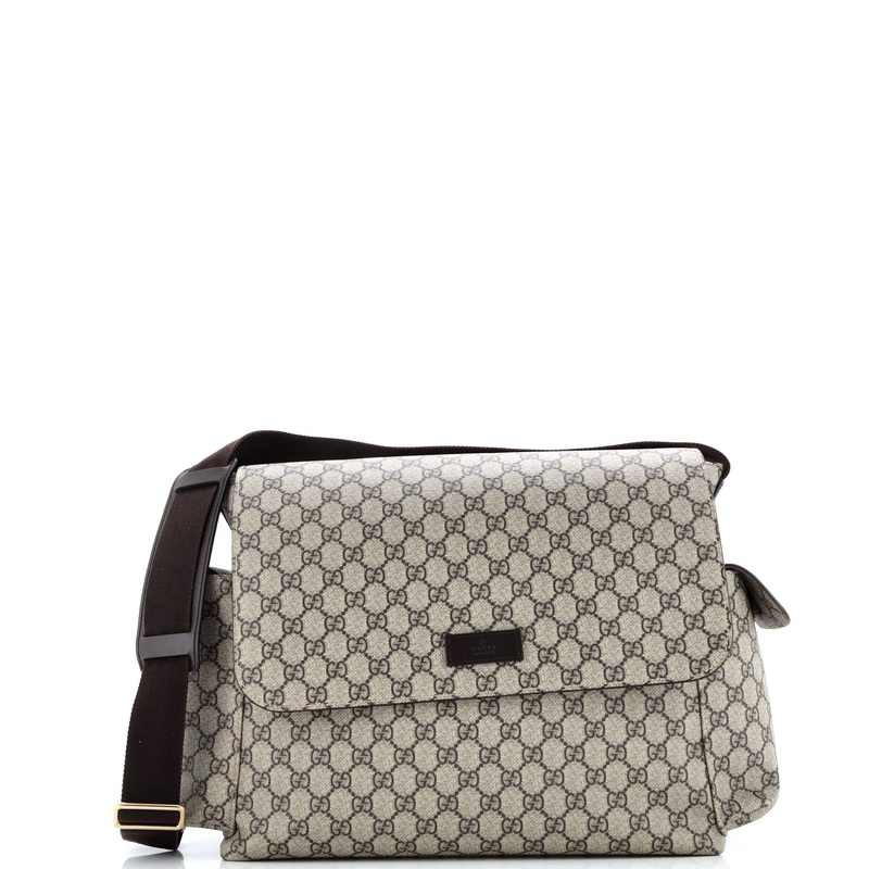 Diaper Bag GG Coated Canvas