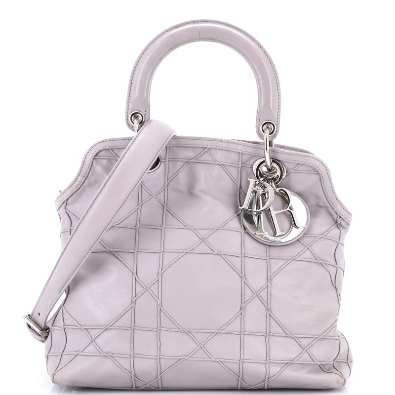 Granville Satchel Cannage Quilt Leather Small