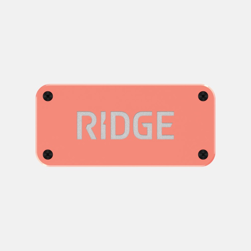 Ridge Logo Plate - Coral