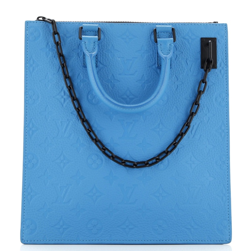 Sac Plat Messenger Bag Monogram Taurillon Leather