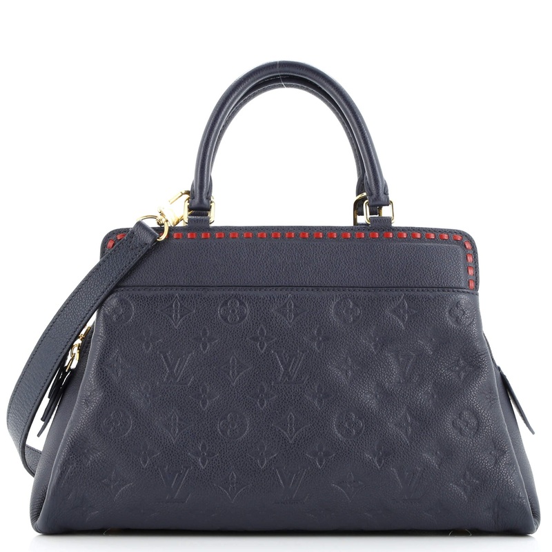 Vosges Handbag Whipstitch Monogram Empreinte Leather MM