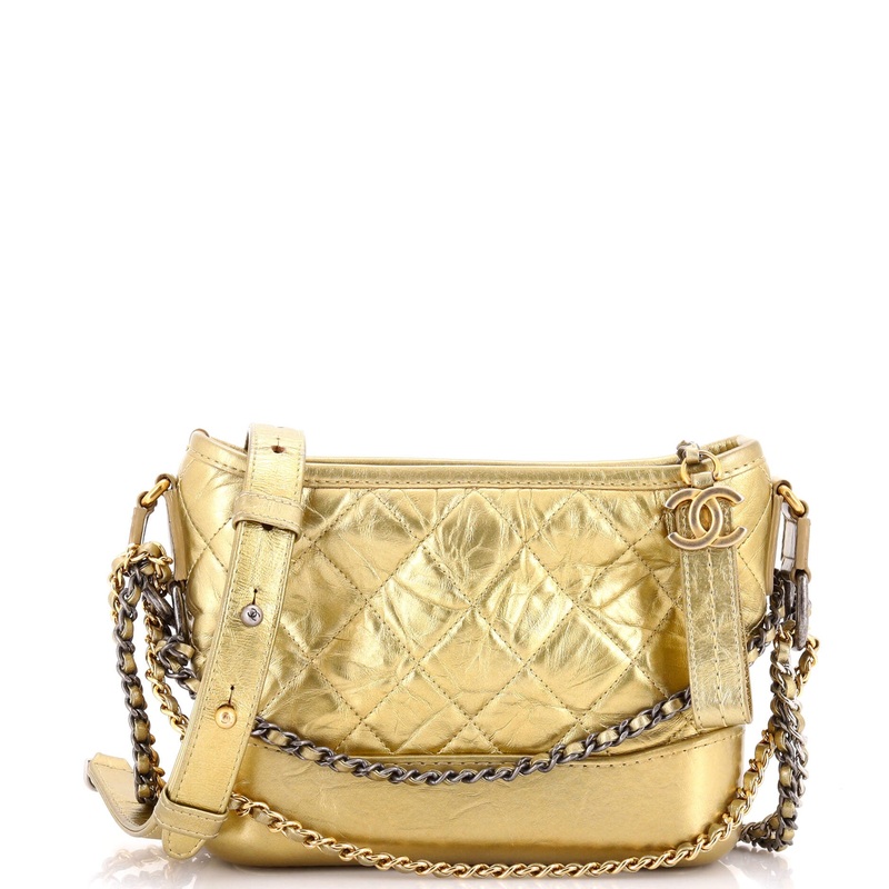 Gabrielle Hobo Quilted Aged Calfskin Small