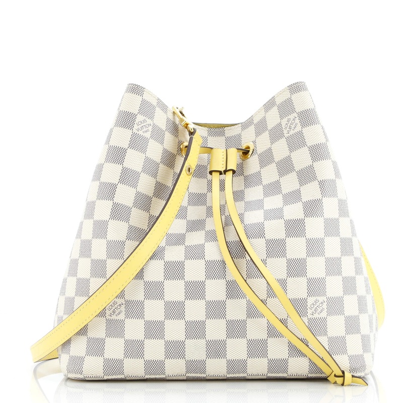 NeoNoe Handbag Damier with Leather MM