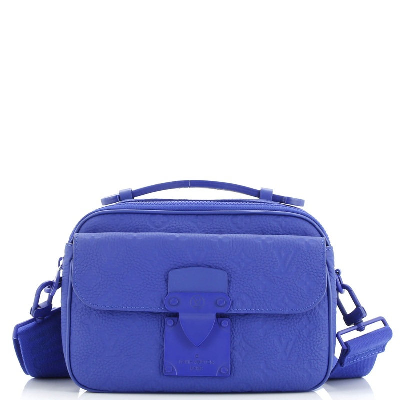 S Lock Messenger Bag Monogram Taurillon Leather
