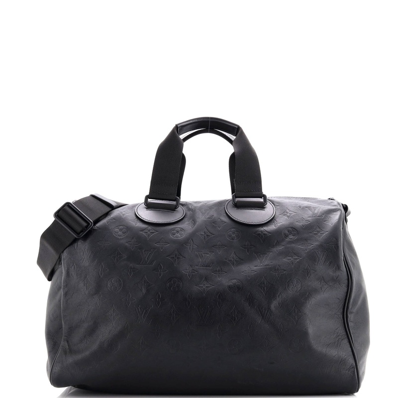 Speedy Bandouliere Bag Monogram Shadow Leather 40