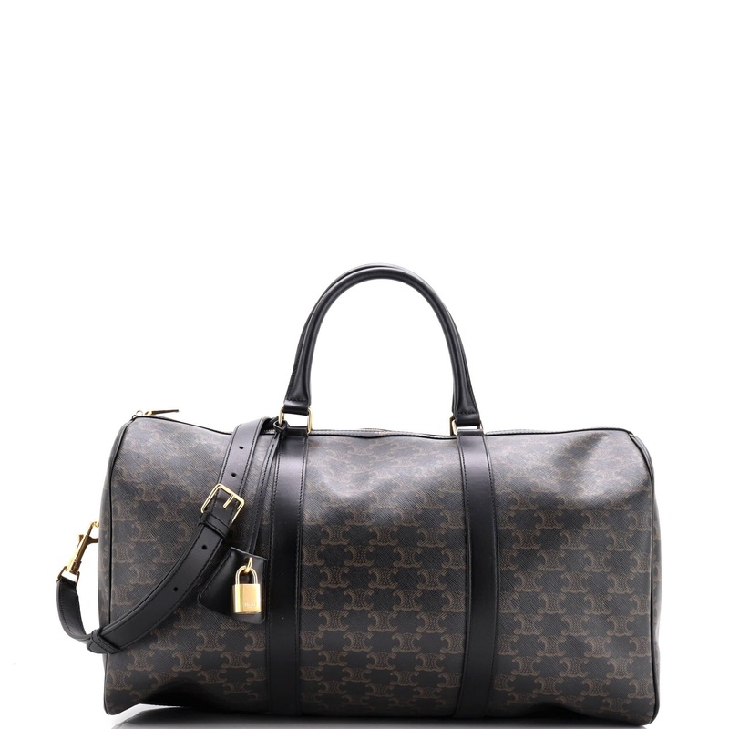 Travel Duffle Bag Triomphe Coated Canvas Medium