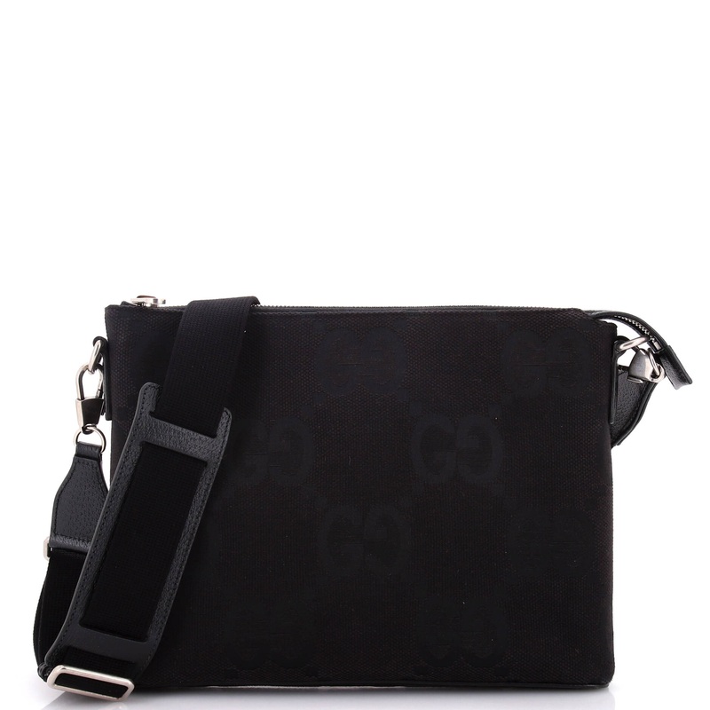 Zip Messenger Bag Jumbo GG Canvas