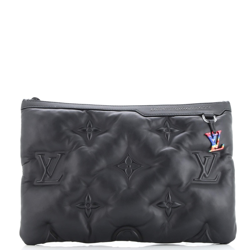 A4 Pouch Monogram Puffer Lambskin