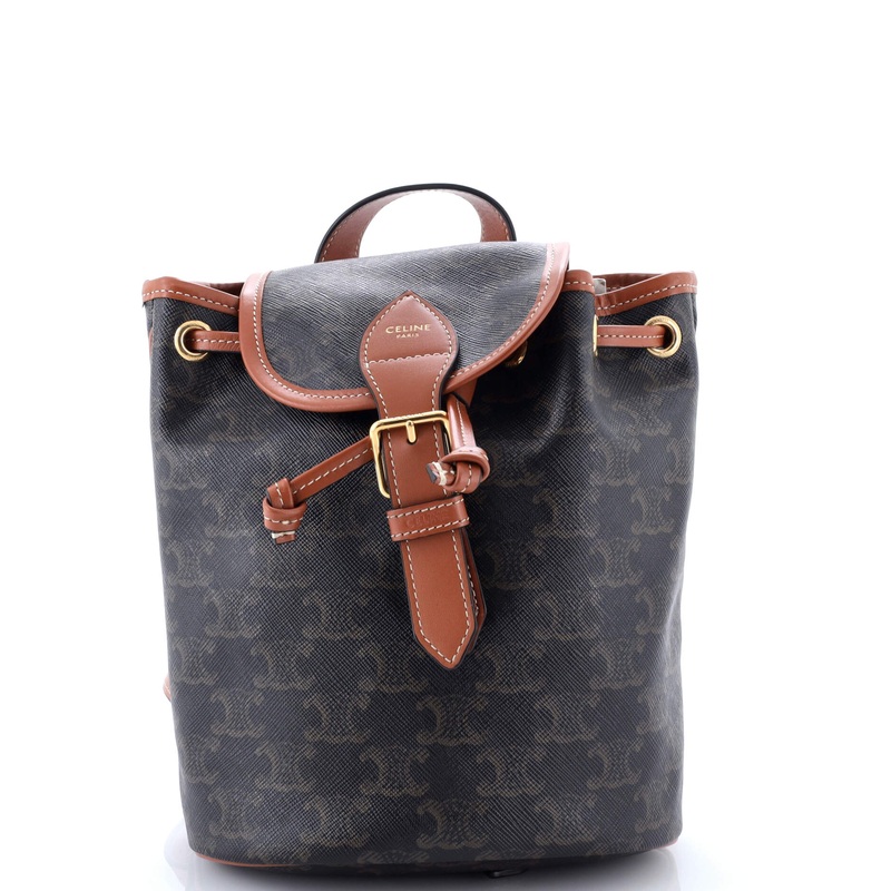 Folco Backpack Triomphe Coated Canvas Mini