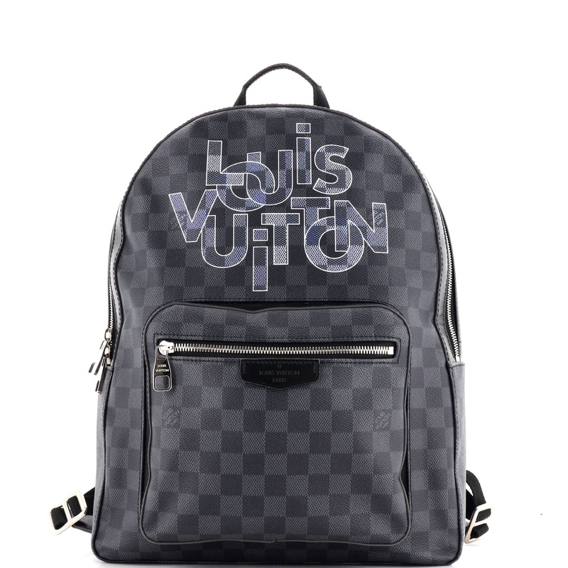 Josh Backpack Limited Edition Interlinked Logo Damier Graphite