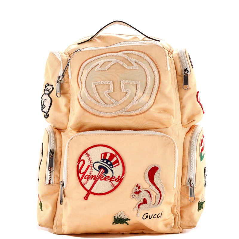 MLB Front Pocket Backpack Nylon with Applique Large