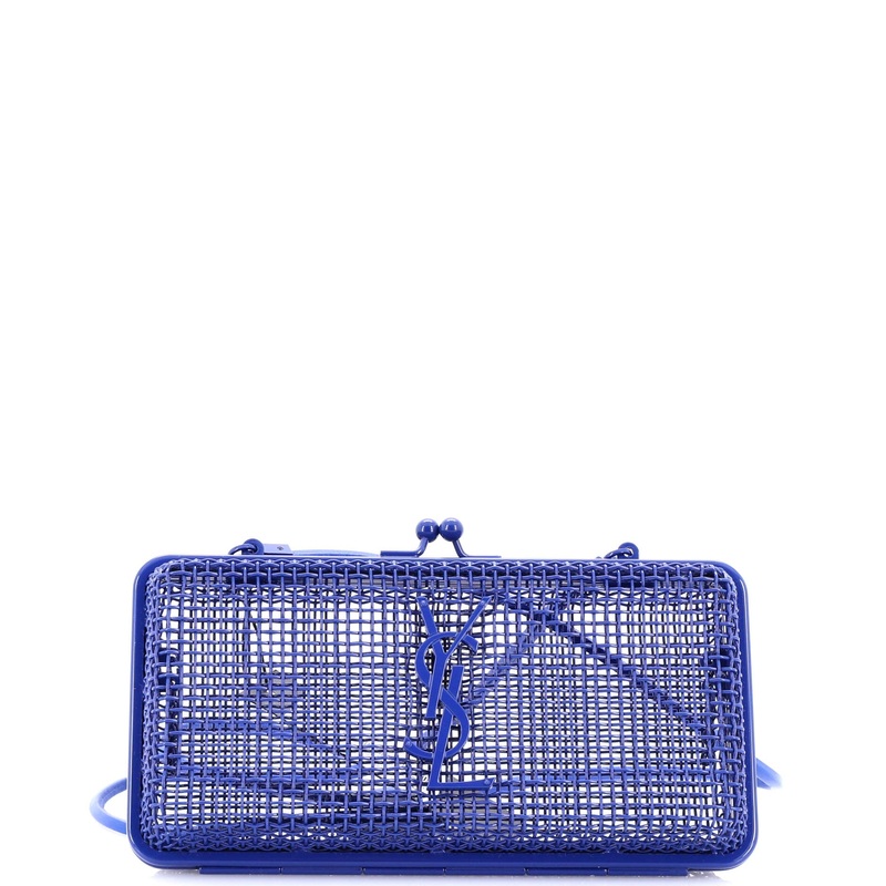 Monogram Evening Cage Minaudiere Metal with Leather