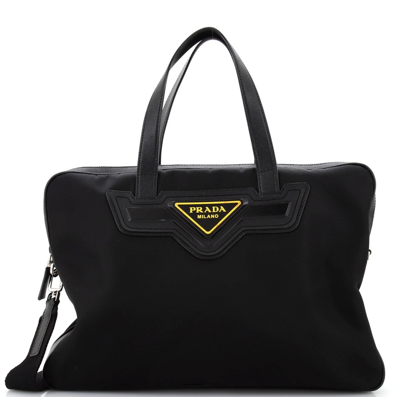 Triangle Convertible Briefcase Bag Re-Nylon Large
