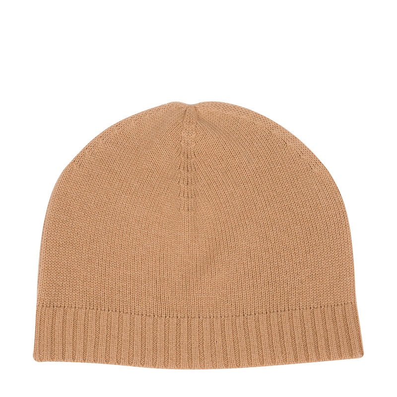 'Bowness' Caramel Cashmere & Merino Wool Beanie Hat