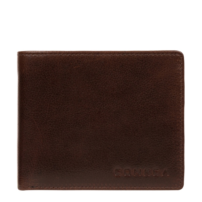 'Elba' Brown Leather Wallet