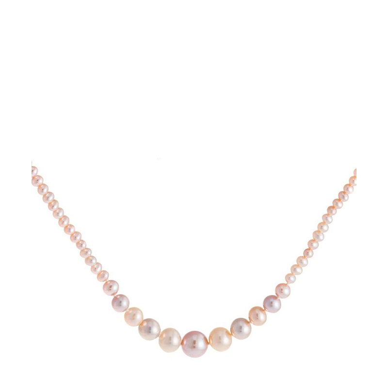 Gift Packaged 'Mahuika' Pink River Pearl & 9ct White Gold Necklace