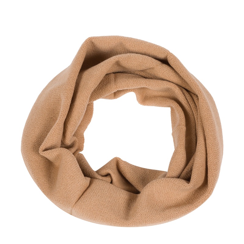 'Holker' Caramel Cashmere & Merino Wool Snood