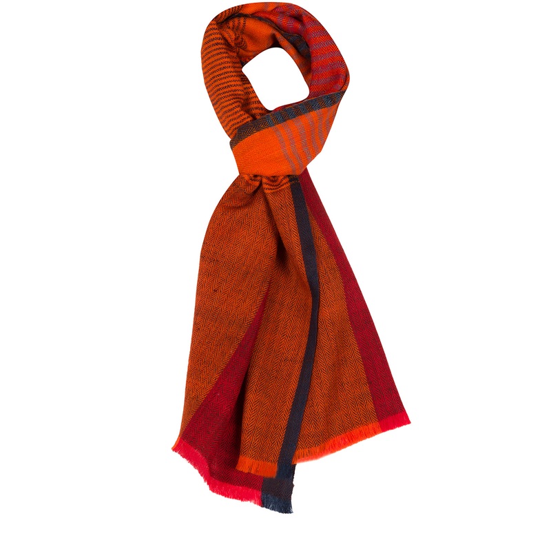 'Libration' Cashmere & Merino Wool Neckerchief