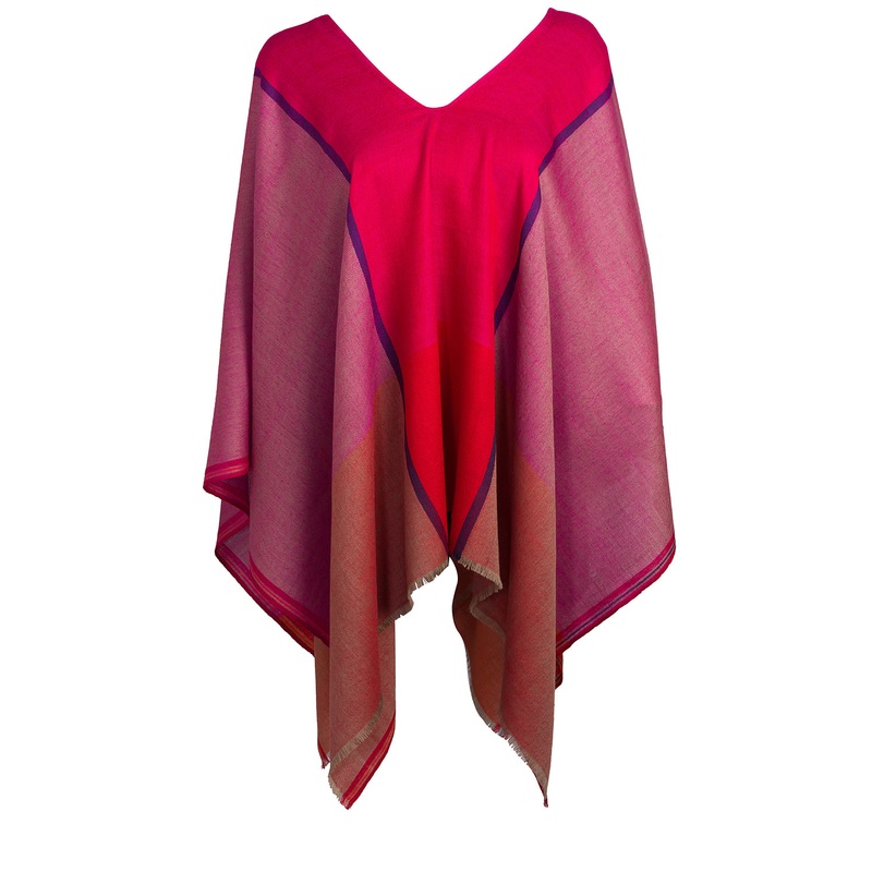 'Magnitude' 100% Merino Wool Poncho