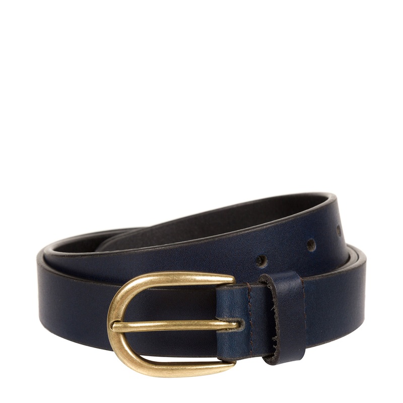 Navy Luxury Leather Ladies' Belt
