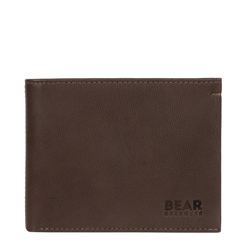 'Svanhild' Dark Brown Leather Bi-Fold Wallet