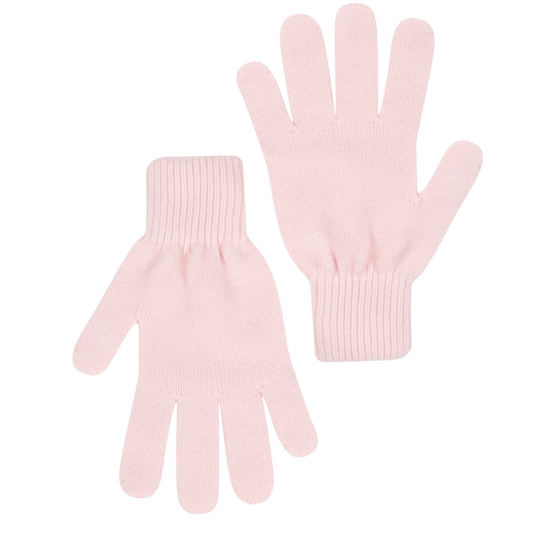 'Windermere' Blush Pink Cashmere & Merino Wool Gloves