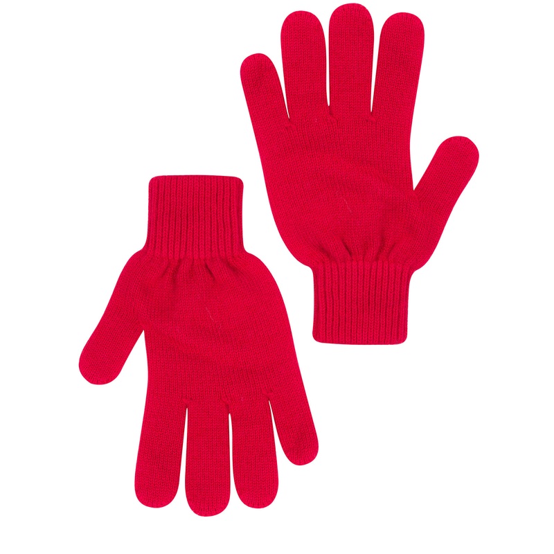'Windermere' Chilli Red Cashmere & Merino Wool Gloves