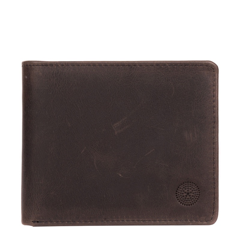 'Anders' Antique Black Leather Wallet
